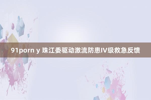 91porn y 珠江委驱动激流防患IV级救急反馈